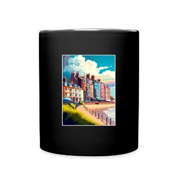 Cromer England Vintage Reiseposter WPA Souvenir - Tasse einfarbig - Schwarz - Vorne
