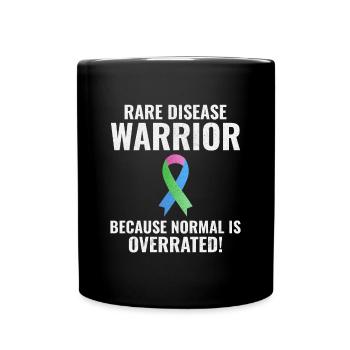 Rare Disease Warrior Empowering Awareness - Full Colour Mug - black - Front
