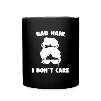 I don't care about attitude statement - Full Colour Mug - black - Front