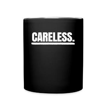 Je ne me soucie pas de la déclaration indifférente Attitude de détente - Mug uni - noir - Devant