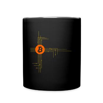 Le nouveau réseau Bitcoin - Mug uni - noir - Devant