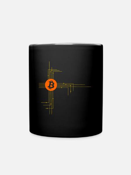 Das neue Bitcoin Netzwerk - Tasse einfarbig - Schwarz