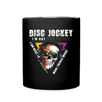 DJ Techno Party - Tasse einfarbig - Schwarz - Vorne
