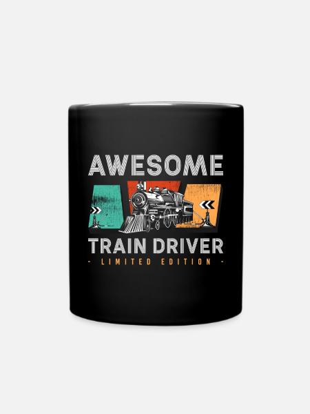 Conducteur de train Poste d’occupation des cheminots - Mug uni - noir