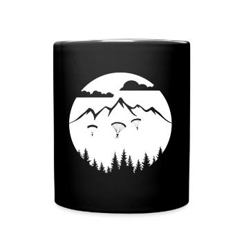 Skydive - adrenaline in the sky - Full Colour Mug - black - Front