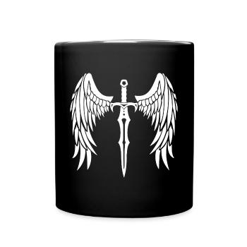 Winged Sword - Full Colour Mug - black - Front