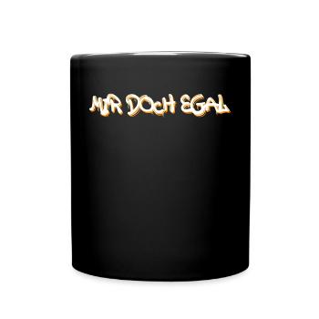 I don't care statement indifferent attitude chill - Full Colour Mug - black - Front