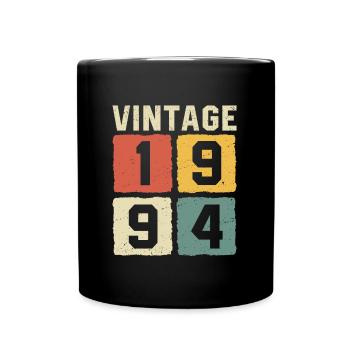 Vintage 1994 Geboren 1994 - Tasse einfarbig - Schwarz - Vorne