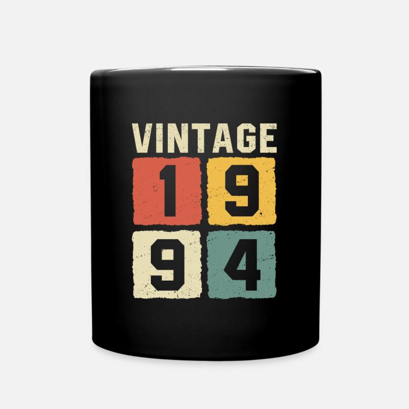 Vintage 1994 Geboren 1994 - Tasse einfarbig - Schwarz