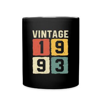 Millésime 1993 Né en 1993 - Mug uni - noir - Devant