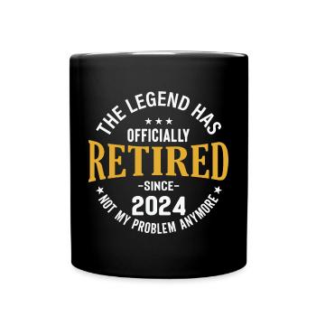 La légende a officiellement pris sa retraite en 2024 Pas mon - Mug uni - noir - Devant
