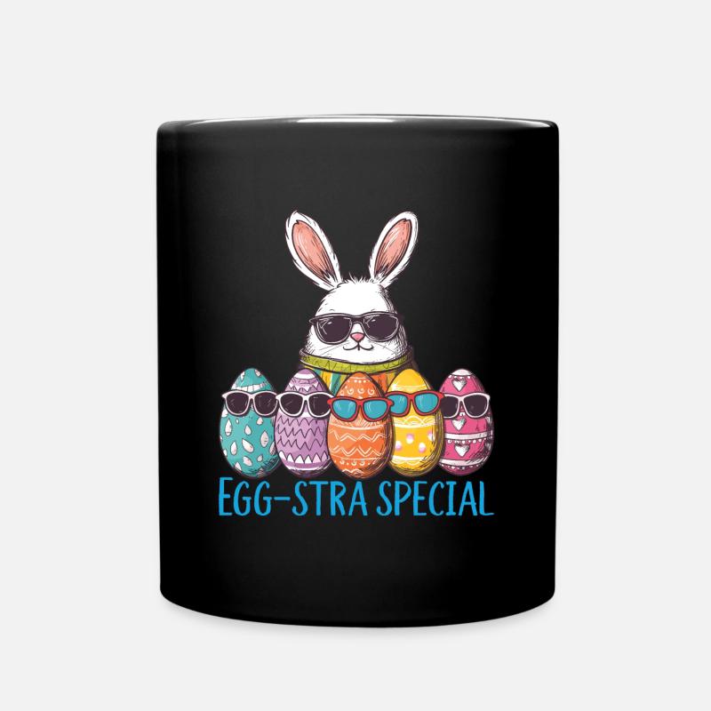 Egg-stra Special Easter Eggs - Full Colour Mug - black