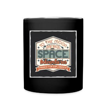 Panneau d’inspiration d’aventure spatiale - Mug uni - noir - Devant