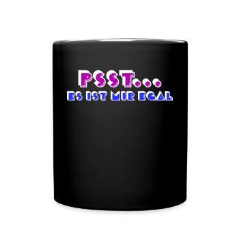 I don't care about statement attitude relax - Full Colour Mug - black - Front