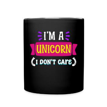 Je ne me soucie pas de l’attitude indifférente à la déclaration - Mug uni - noir - Devant
