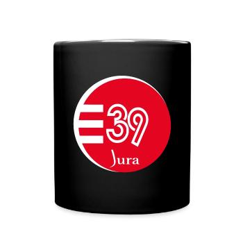 Jura - Mug uni - noir - Devant