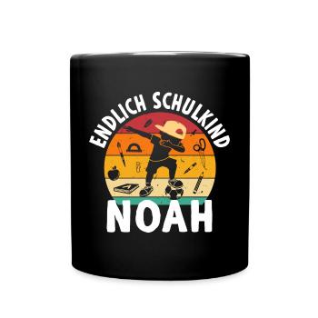 Enfin l’écolier Elias dabbing étudiant - Mug uni - noir - Devant
