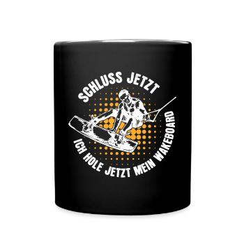 Stunt Wakeboard Planche de surf Kitesurfer Déclaration - Mug uni - noir - Devant