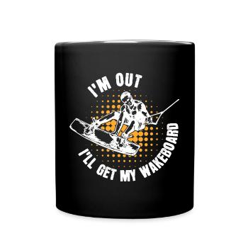 Kitesurfer Statement Wakeboard Surf Stunt - Mug uni - noir - Devant