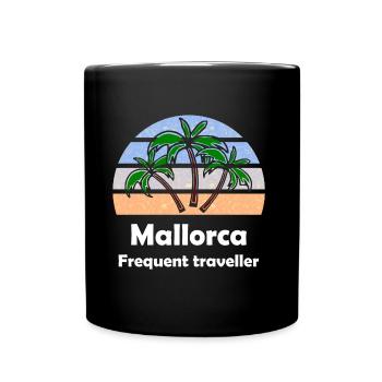 Sommer auf den Balearen - Tasse einfarbig - Schwarz - Vorne