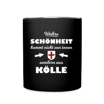 Chez soi à Kölle - Mug uni - noir - Devant