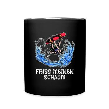Kitesurfer Surf Déclaration Wakeboard Stunt Vague - Mug uni - noir - Devant