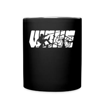Surf, cascade, wakeboard, kitesurf, ski nautique - Mug uni - noir - Devant