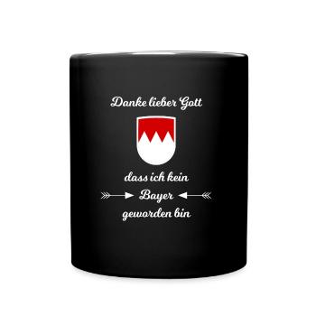 Né en Franconie - Mug uni - noir - Devant