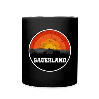 Sauerland Original Skyline - Full Colour Mug - black - Front
