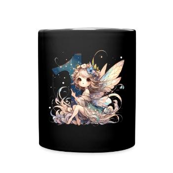 1 an de cadeau d’anniversaire fée elfe - Mug uni - noir - Devant