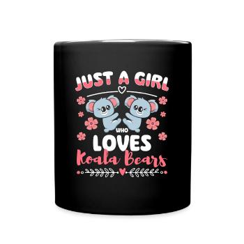 Koala Marsupial Zoo - Full Colour Mug - black - Front