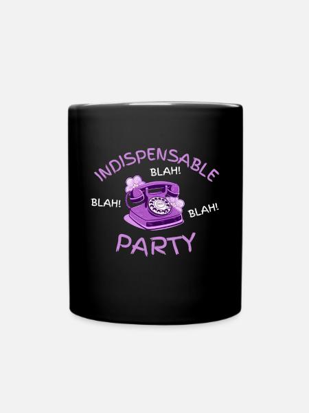 bla bla bla - Tasse einfarbig - Schwarz