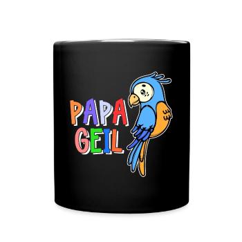Parrot, Saying, Bird, Animal, Bird Lover, Jungle - Full Colour Mug - black - Front