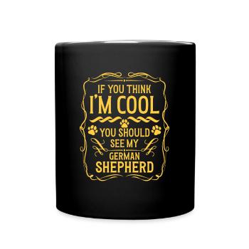Guard Dog Protection Protection Service - Full Colour Mug - black - Front