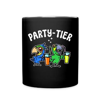Parrot Statement Animal Lover Pet Bird - Full Colour Mug - black - Front