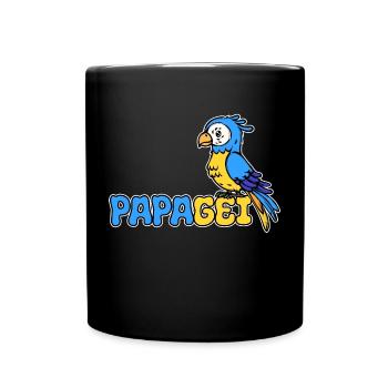 Parrot Saying Animal Lover Pet Bird Zoo - Full Colour Mug - black - Front