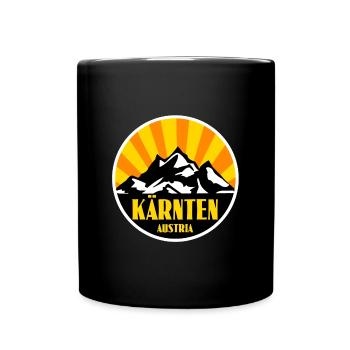 Kärnten - Tasse einfarbig - Schwarz - Vorne