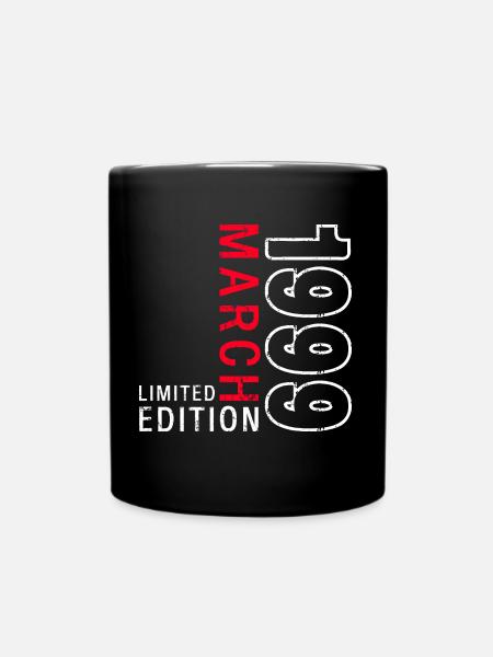 25e anniversaire mari mars millésime 1999 millésime - Mug uni - noir