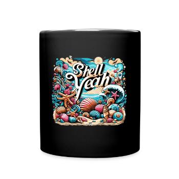Shell Yeah - Tasse einfarbig - Schwarz - Vorne