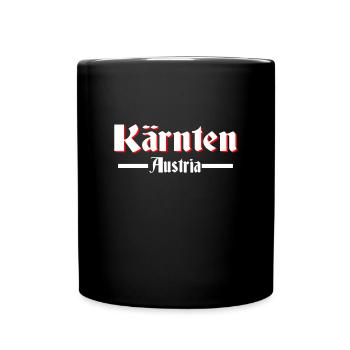 Kärnten - Tasse einfarbig - Schwarz - Vorne