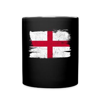 Inghilterra Bandiera Angleterre drapeau paix Vintage - Mug uni - noir - Devant