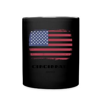 Cincinnati, Ohio, États-Unis - Mug uni - noir - Devant