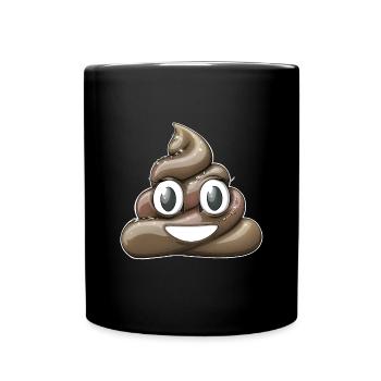 Verspielte mit Glitzer - Tasse einfarbig - Schwarz - Vorne