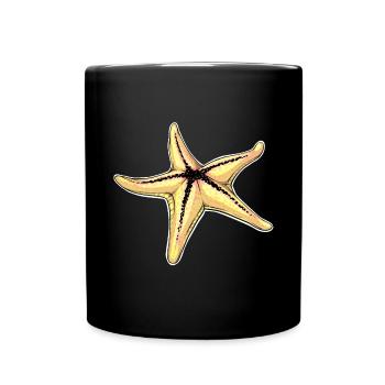 Lebendige Seestern-Illustration für nautische Bekleidung - Tasse einfarbig - Schwarz - Vorne