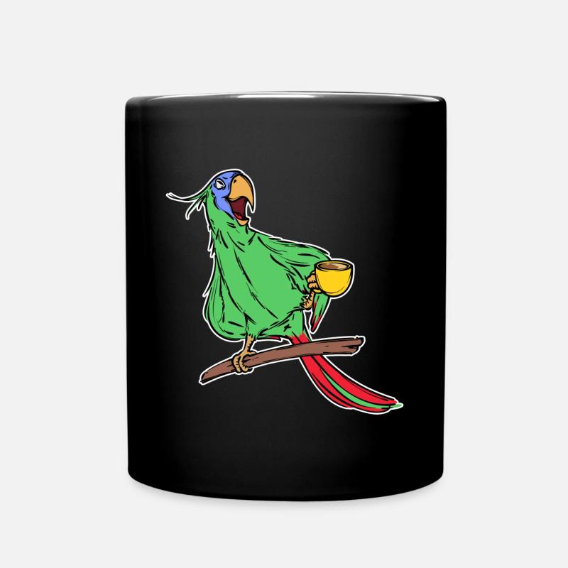 Perroquet, Oiseau, Animal, Animal De Compagnie, Tropical, Animaux De Zoo - Mug uni - noir
