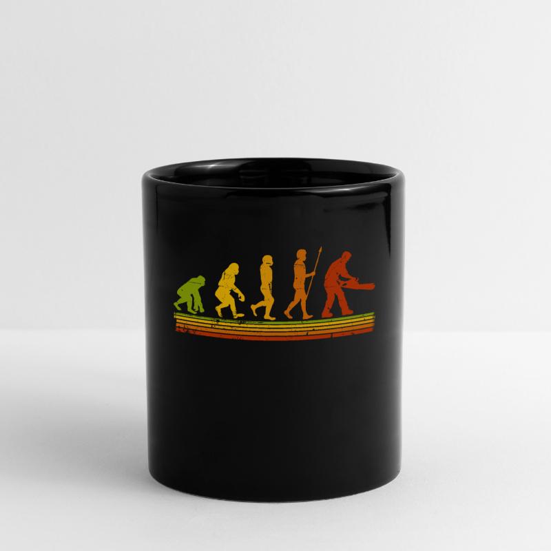Forestier Bûcheron Evolution Bois de chauffage Mug uni