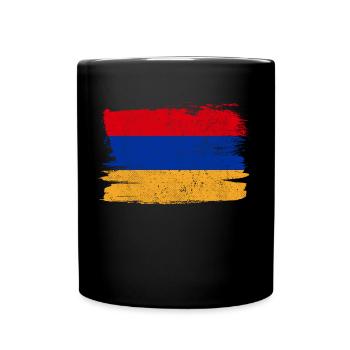 Armenia Bandiera Flag Peace Vintage - Full Colour Mug - black - Front