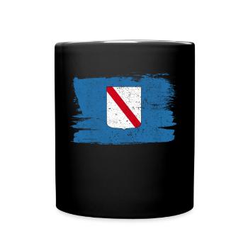 Campania Flag Italy Flag Peace Vintage - Full Colour Mug - black - Front