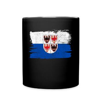 Trentin drapeau Italie drapeau paix Vintage - Mug uni - noir - Devant