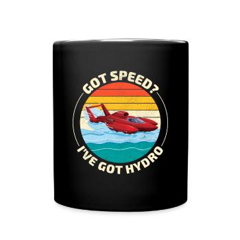 Hydro-Speed Racing : Humour palpitant en hydroplane - Mug uni - noir - Devant